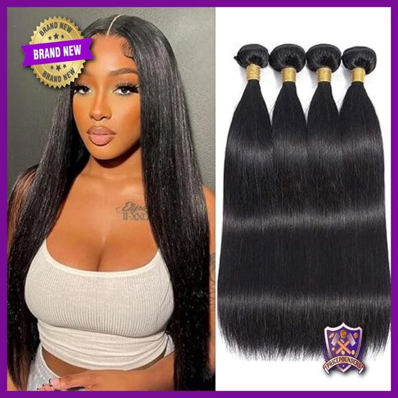 Brazilian Virgin Hair Extensions 4 Bundles Straight Human Hair Weave main image 6